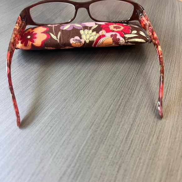Foster Grant Women's Floral Reader Glasses +1.5 with Case - Picture 6 of 8
